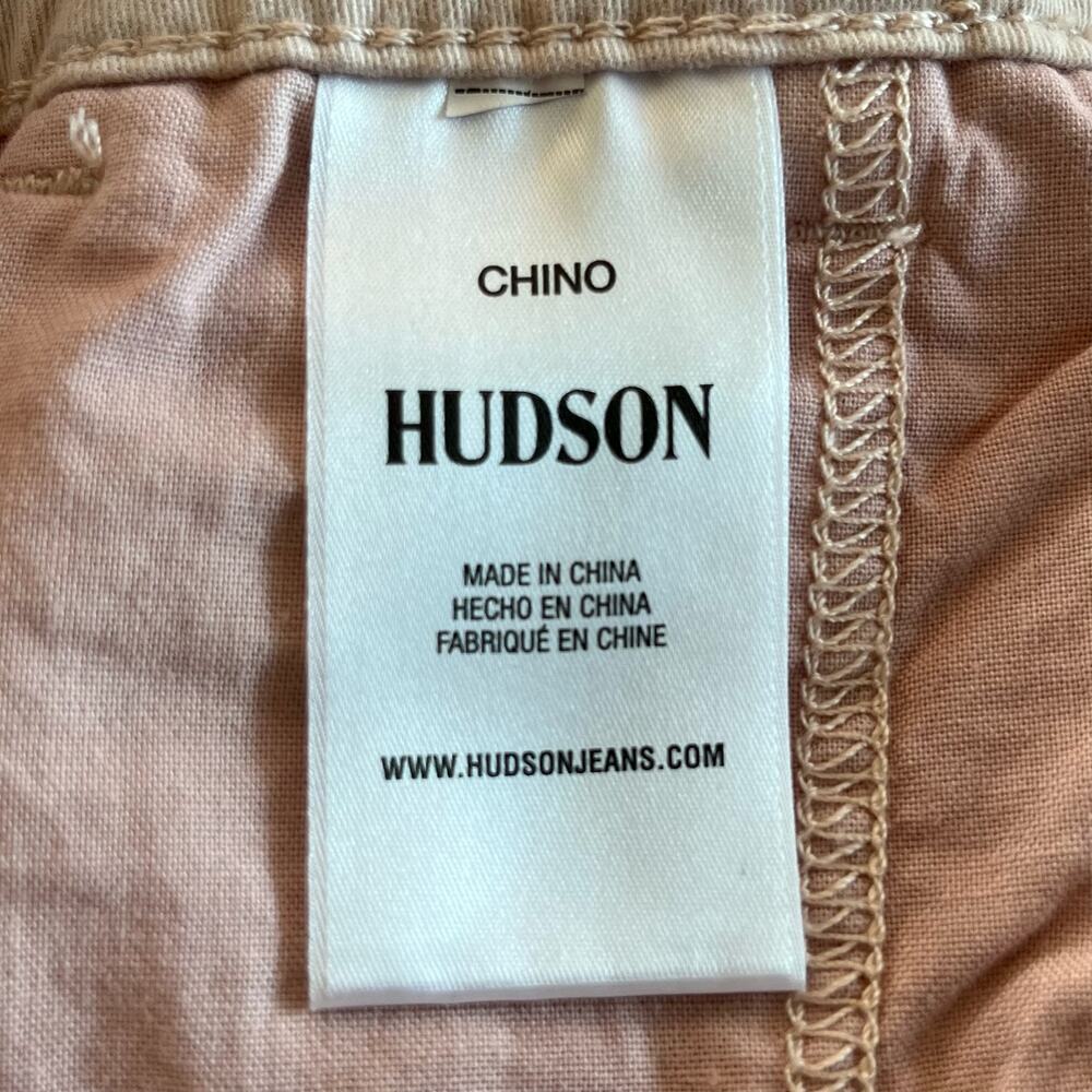 Hudson Men's Pink Slim Straight Chino Shorts 42 NWT Twill Summer Golf Preppy 8" - Picture 12 of 15